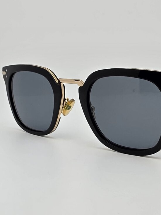 Celine CL41402/S ANW G8 Black Pale Gold Frame Dark Grey Lens Sunglasses Italy main image 12